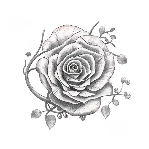Vine tattoo design idea