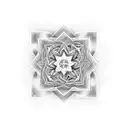 A mandala with subtle hints of electrical engineering elements intertwined in the design tattoo design idea