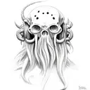 davy jones sketch with hurt tattoo design idea