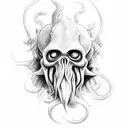 davy jones sketch with hurt tattoo design idea