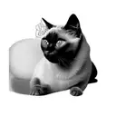 a siamese cat tattoo design idea