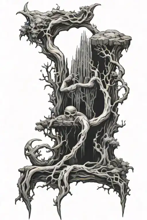 Elden Ring Erdtree tattoo design idea
