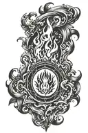 Fire Ring tattoo design idea