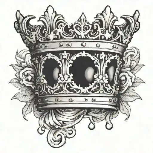 heavy lies the crown tattoo design idea