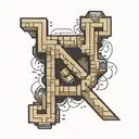 19 minecraft font tattoo design idea