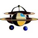 planets and dragon ball tattoo design idea