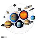 solar system tattoo design idea