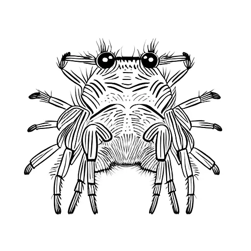 portia jumping spider tattoo design idea