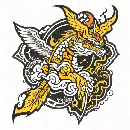Zenitsu thunder breathing tattoo design idea