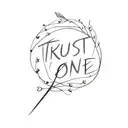Trust no one side tattoo design idea