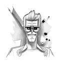 Johnny Bravo, chicken joe, Scooby doo, crush,  tattoo design idea