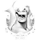 Johnny Bravo, chicken joe, Scooby doo, crush,  tattoo design idea