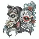 the phantom of the opera tattoo design idea
