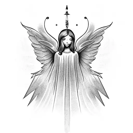 angel  22:22 tattoo design idea