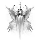 angel  22:22 tattoo design idea