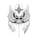 angel  22:22 tattoo design idea