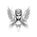 angel  22:22 tattoo design idea