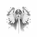 angel  22:22 tattoo design idea