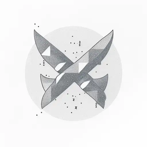 A minimalist tattoo design that represents the bond between two sons. tattoo design idea