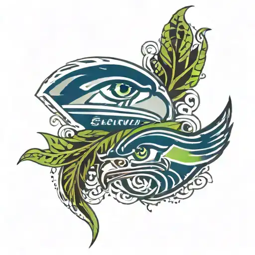 Seattle Seahawks and Seattle mariners   tattoo design idea