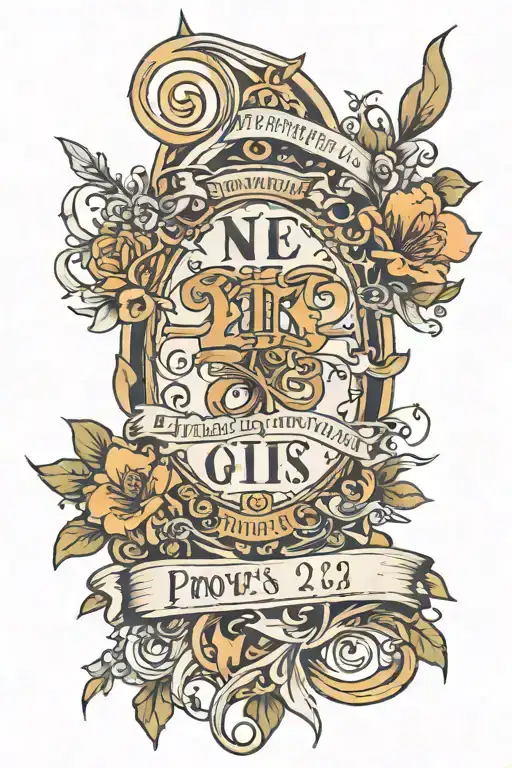 proverbs 22:6 with the first half in a quiver   tattoo design idea