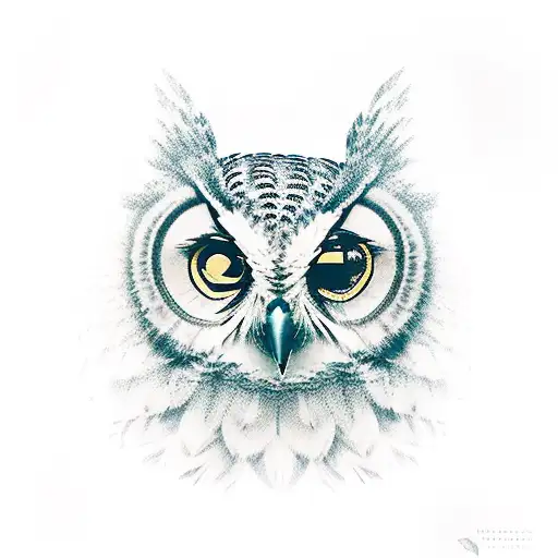 stoic philosophy with wisdom and an owl tattoo design idea