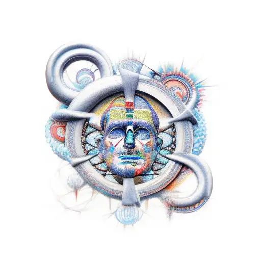 stoic philosophy with wisdom tattoo design idea