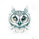 stoic philosophy with wisdom and an owl tattoo design idea