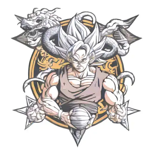 dragon ball z tattoo design idea