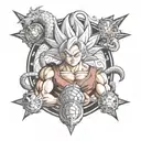 dragon ball z tattoo design idea