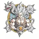 dragon ball z tattoo design idea