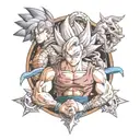 dragon ball z tattoo design idea