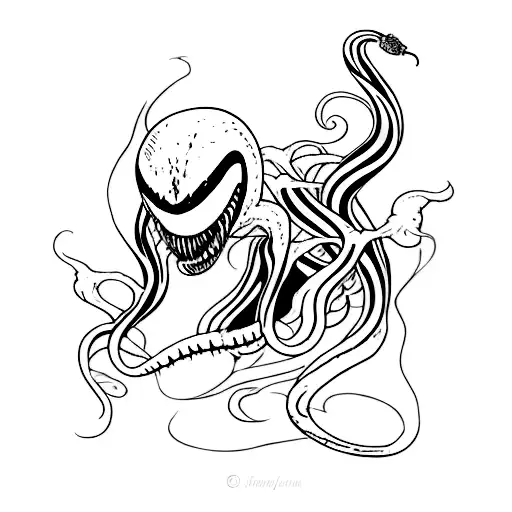 sweet venom tattoo design idea