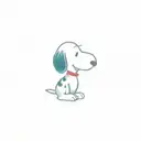 Snoopy tattoo design idea