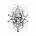 RESURRECTION jesus tattoo design idea