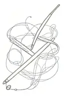 drumstick morphing tattoo design idea