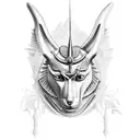 anubis egiptian god tattoo design idea