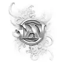 dv lettering tattoo design idea