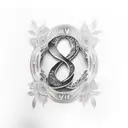 dv lettering tattoo design idea