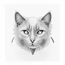 black cat drinking wine tattoo design idea