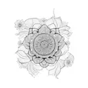 flor indu jasmin tattoo design idea