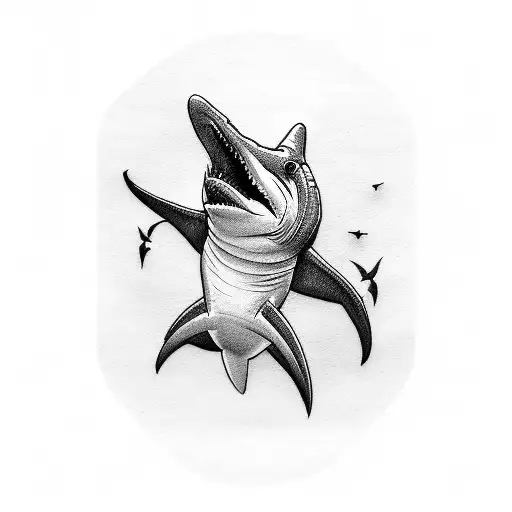 hammerhead shark tattoo design idea