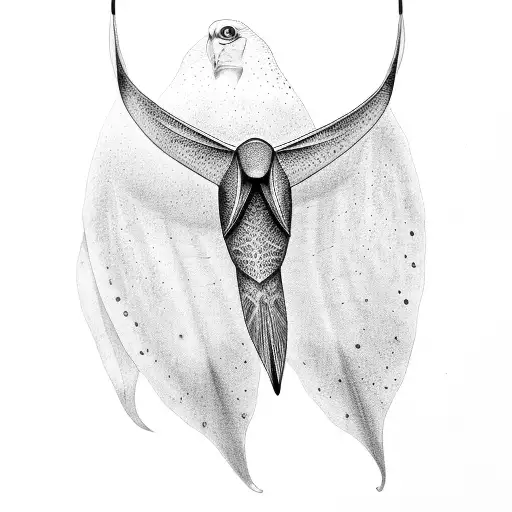 eagle ray tattoo design idea