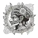 Ayyappa tattoo design idea