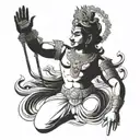 LORD VISHNU tattoo design idea
