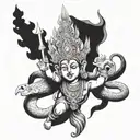 LORD VISHNU tattoo design idea
