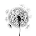 Dandelion tattoo design idea