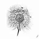 Dandelion tattoo design idea