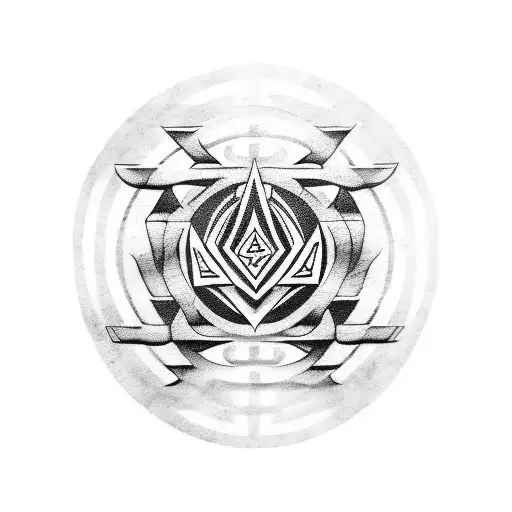 Runes Fehu Uruz raidho teiwaz tattoo design idea