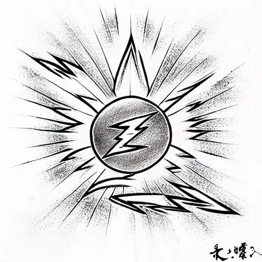 Lightning Bolt tattoo design idea